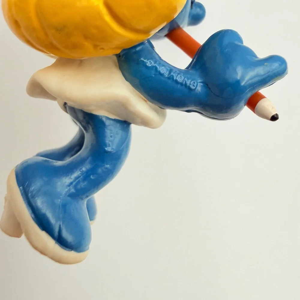 Vintage Schleich Smurfette PVC Figures Lot 3 Roller Skater Student Ballerina 80s